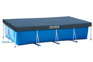 Тент для прямокутного каркасного басейну Intex 28037 розміром 400х200см, фото 3