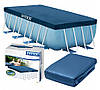 Тент для прямокутного каркасного басейну Intex 28037 розміром 400х200см, фото 7