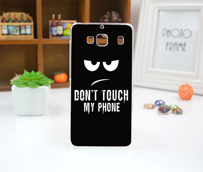 Силіконовий чохол на Xiaomi Redmi 2 з картинкою don't touch my phone