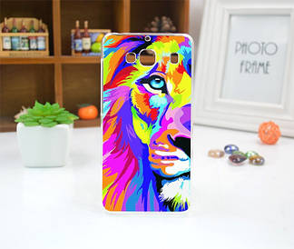 Силіконовий чохол на Xiaomi Redmi 2 з картинкою Кольоровий лев