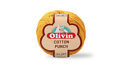 Нитки для килимової вишивки Olivin Cotton Punch, Оранж №1040