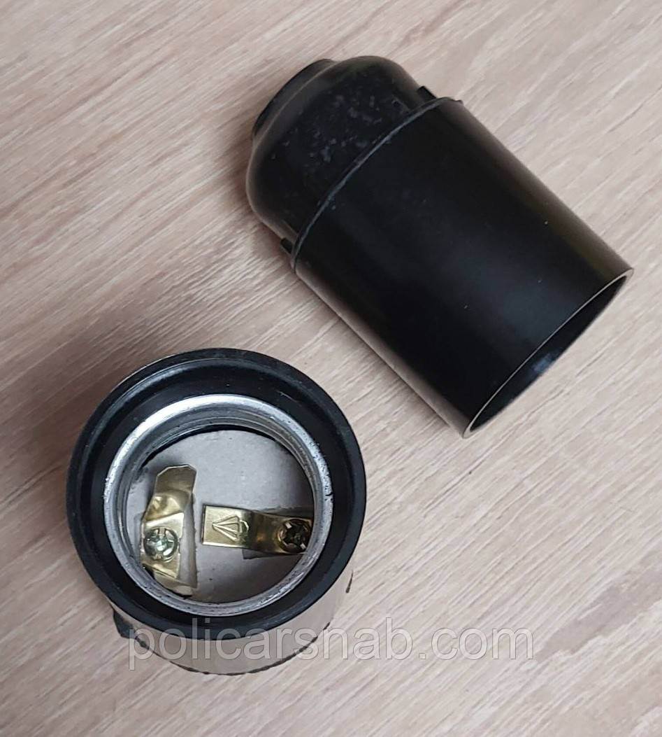 Патрон Е27 бакелітовий чорний LEMANSO LM2519 4A 230V