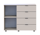 Комод у вітальню Doros Гелар GС1 100х40х81,2 см Кашемір (DRS-011290)