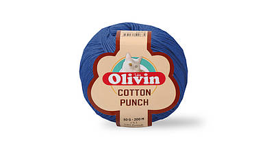 Нитки для килимової вишивки Olivin Cotton Punch, Синій №1031