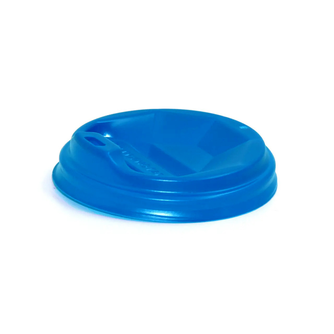 Кришка для паперових одноразових стаканів синя пластикова 175мл Ø70мм 50шт/уп (1ящ/60уп/3000шт)