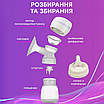 Молоковідсмоктувач електричний портативний потужний з акумулятором та функцією масажу та стимуляцією лактації, фото 4