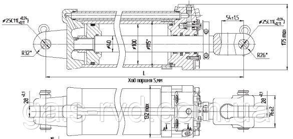 Ремонт гидроцилиндра С 100/40х200-3.44(515) - фото 2 - id-p422086256