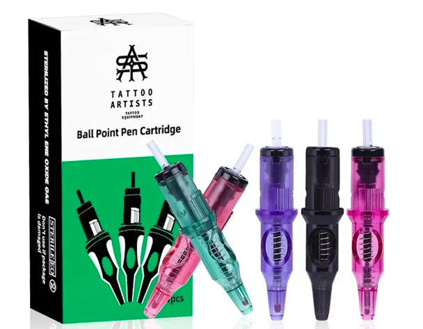 Картриджі-ручки Ball Point Tattoo Artists, чорна, фото 1
