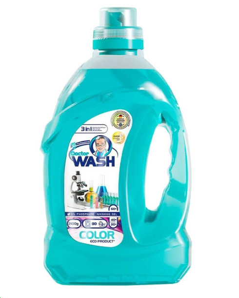 Гель для прання кольорових речей Doctor Wash 2.1 кг (4260637720337)