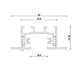 Однофазний трек врізний PT02 (біл) 3 м.п, фото 4