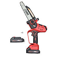 Портативна пилка TigerProTech TD-S011-MA - безщиткова, 20 см, 0,8 кВт, 8 м/с, дисплей, масляне охолодження, 2 АКБ, 21 В/2 Аг, кейс, фото 10