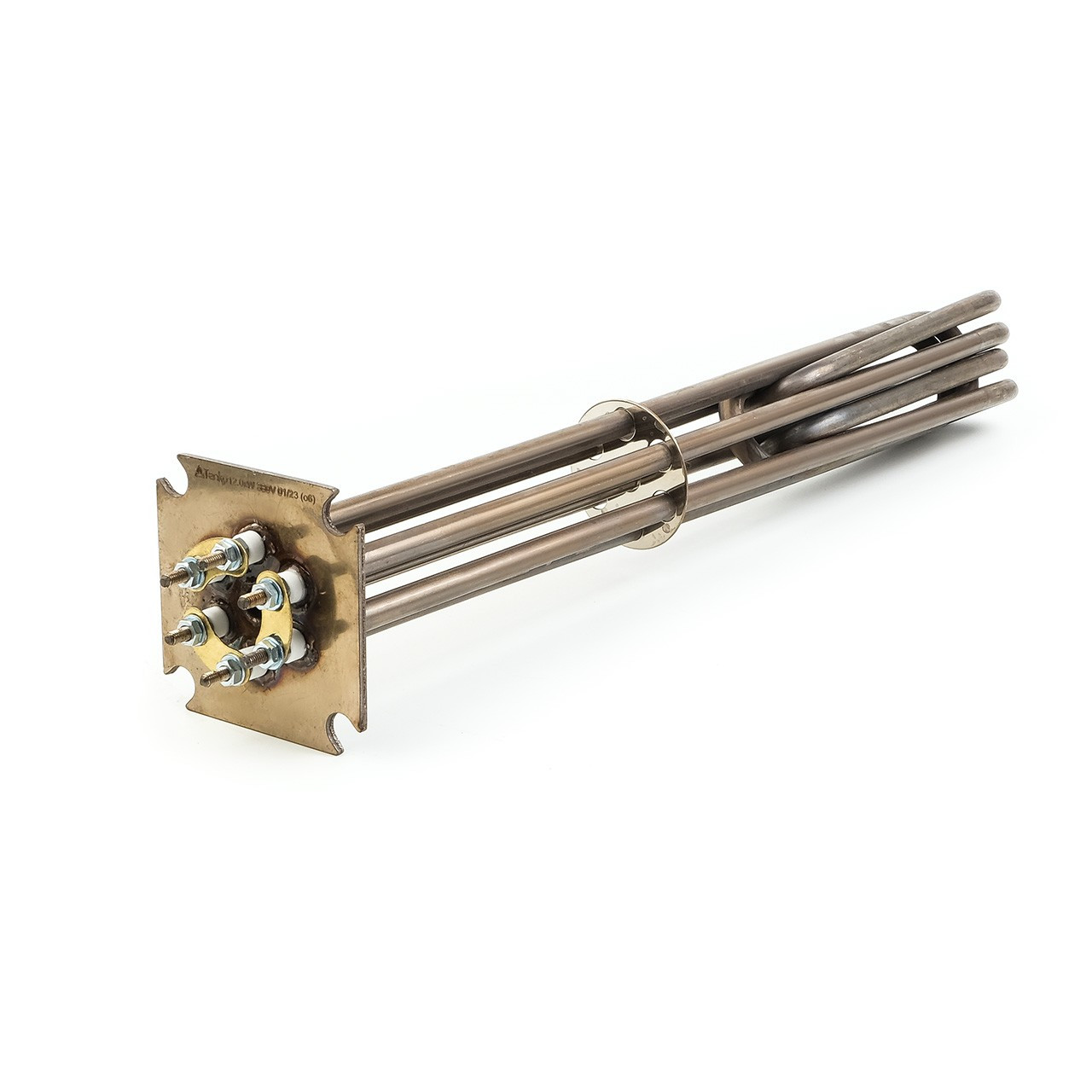 Блок ТЕН 12000 Вт фланець 75х75 мм скріпка нерж Tenko