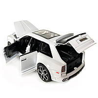 Іграшкова машинка металева Rolls-Royce Ghost BLACK BADGE, ролс ройс, білий, звук, світло, інерція, откр двері, капот, Автоексперт,, фото 5