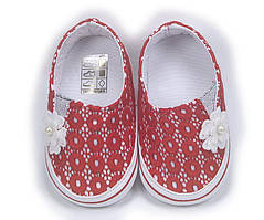 Пінетки для дівчинки Papulin 6029 червоні 17