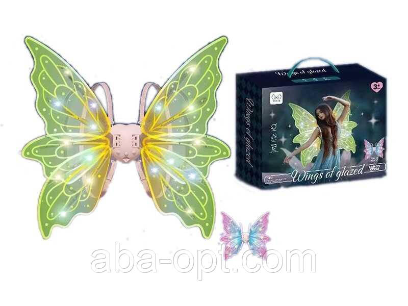 Крила 842 (24) довжина 65см, підсвічування, мелодія, 2 режими роботи, ремінці, в коробці, фото 1