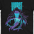 Футболка чорна Morze Jujutsu Kaisen V26, фото 2