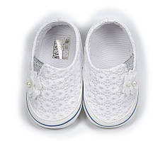 Пінетки для дівчинки Papulin 6029 білі 19