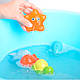 Набір для купання сачок з іграшками 4 морських тварин Блакитний, фото 3