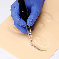 Тренувальна 3D шкіра для перманентного макіяжу мікроблейдингу тату Об'ємне обличча бежевий