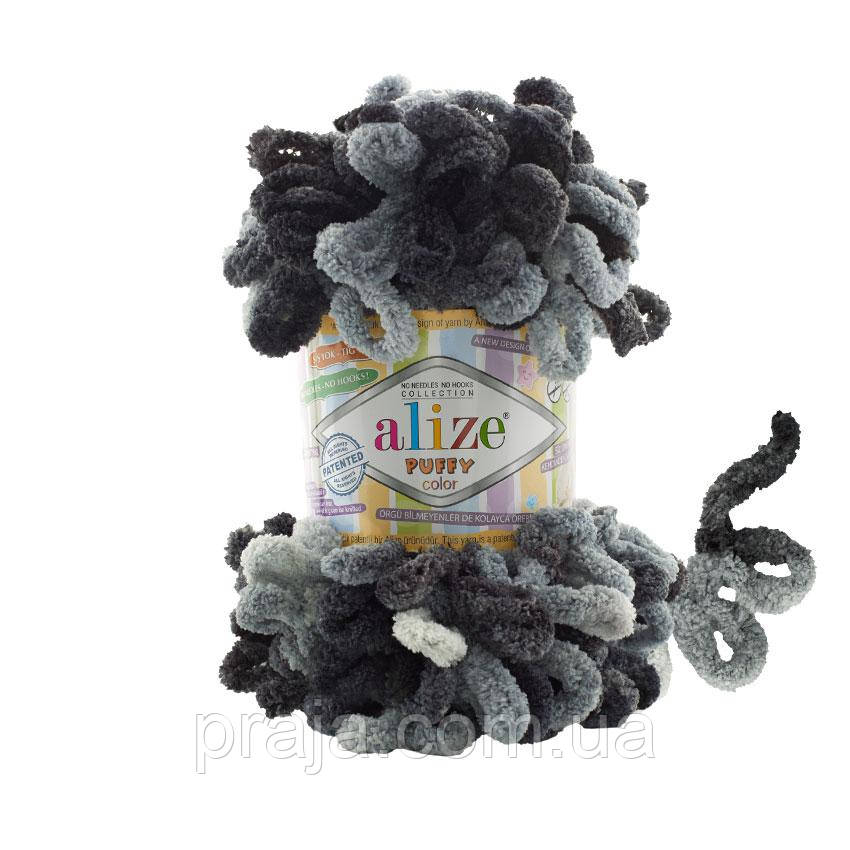 Пряжа Alize Puffy Color ( Пуффі Колор) - 6532