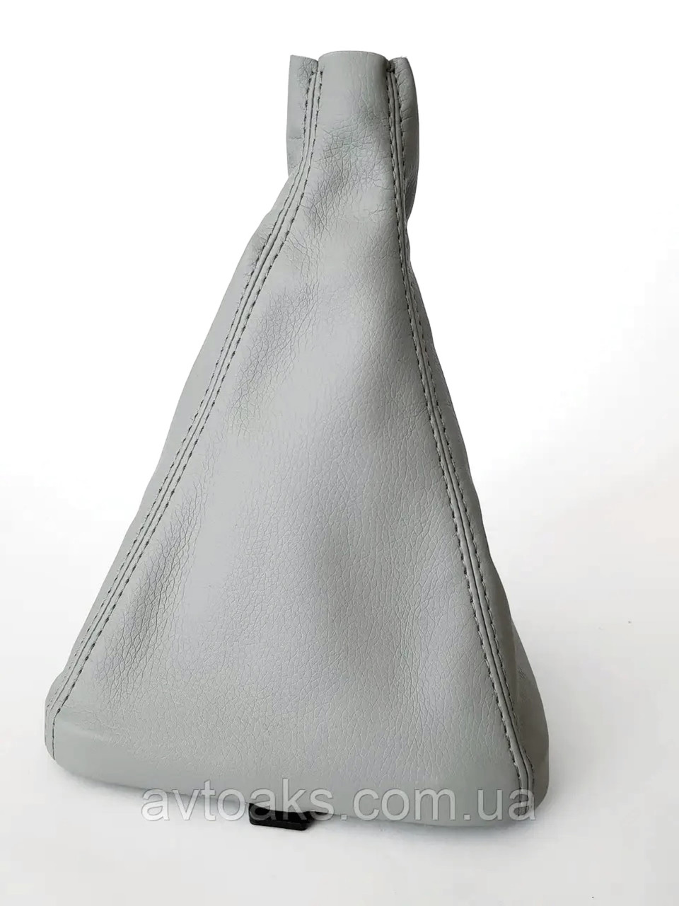 Чохол КПП ВАЗ 2110-2112 з рамкою сірий шкірзам, фото 1