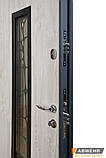 Вхідні двері ABWEHR  модель 408 Solid Glass, фото 3