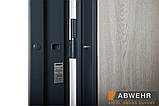 Вхідні двері ABWEHR  модель 408 Solid Glass, фото 6