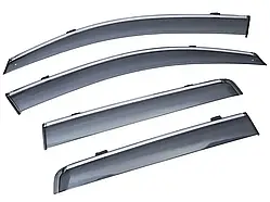 Дефлектори вікон Lexus  CT200H  2011-2020  з хром  молдингом