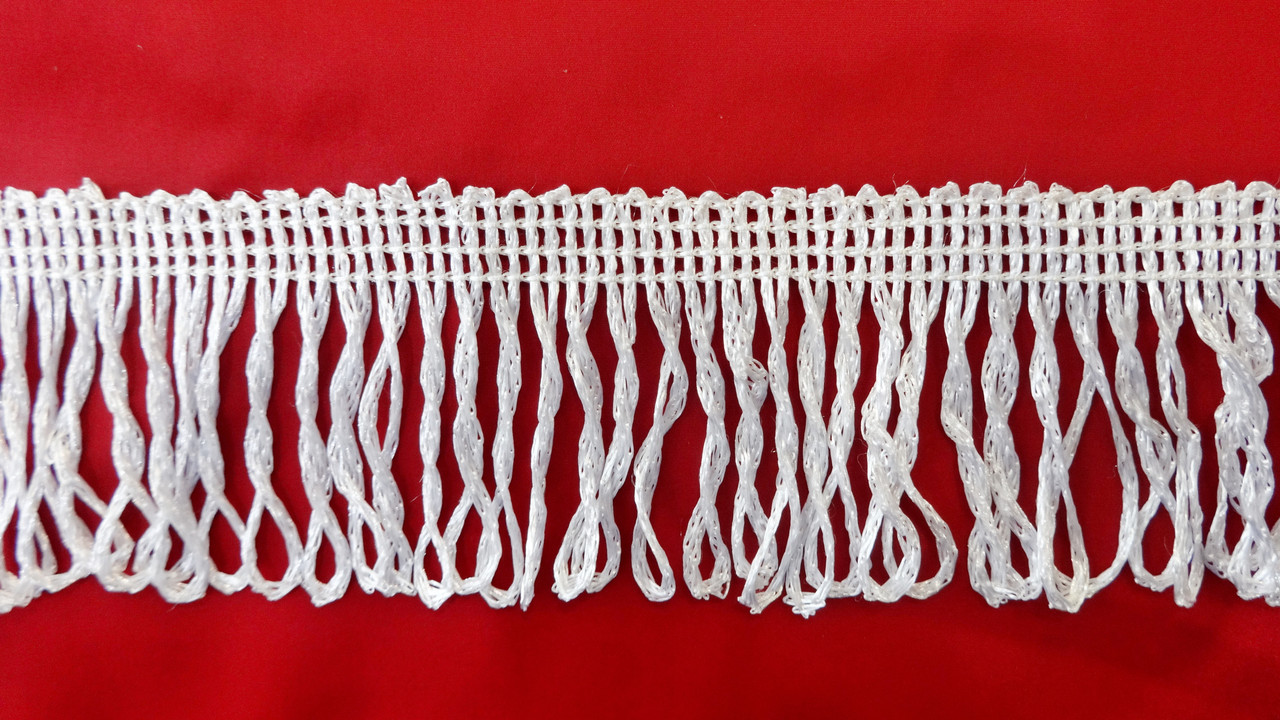 Бахрома оздоблювальна 5 см біла, фото 1