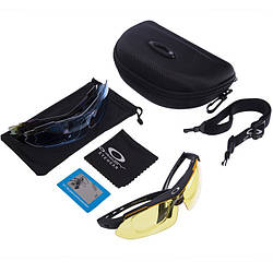 Спортивні тактичні окуляри Oakley TY-0089 (5 змінних лінз) + чохол