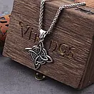 Чоловічий кулон підвіска з ланцюжком NEVERFADE на шию з медичної сталі під срібло, фото 4