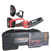 Портативна пилка TigerProTech TD-S011-B - безщиткова, 15 см, без масла, 2 АКБ 21В/2Аг, кейс, фото 10
