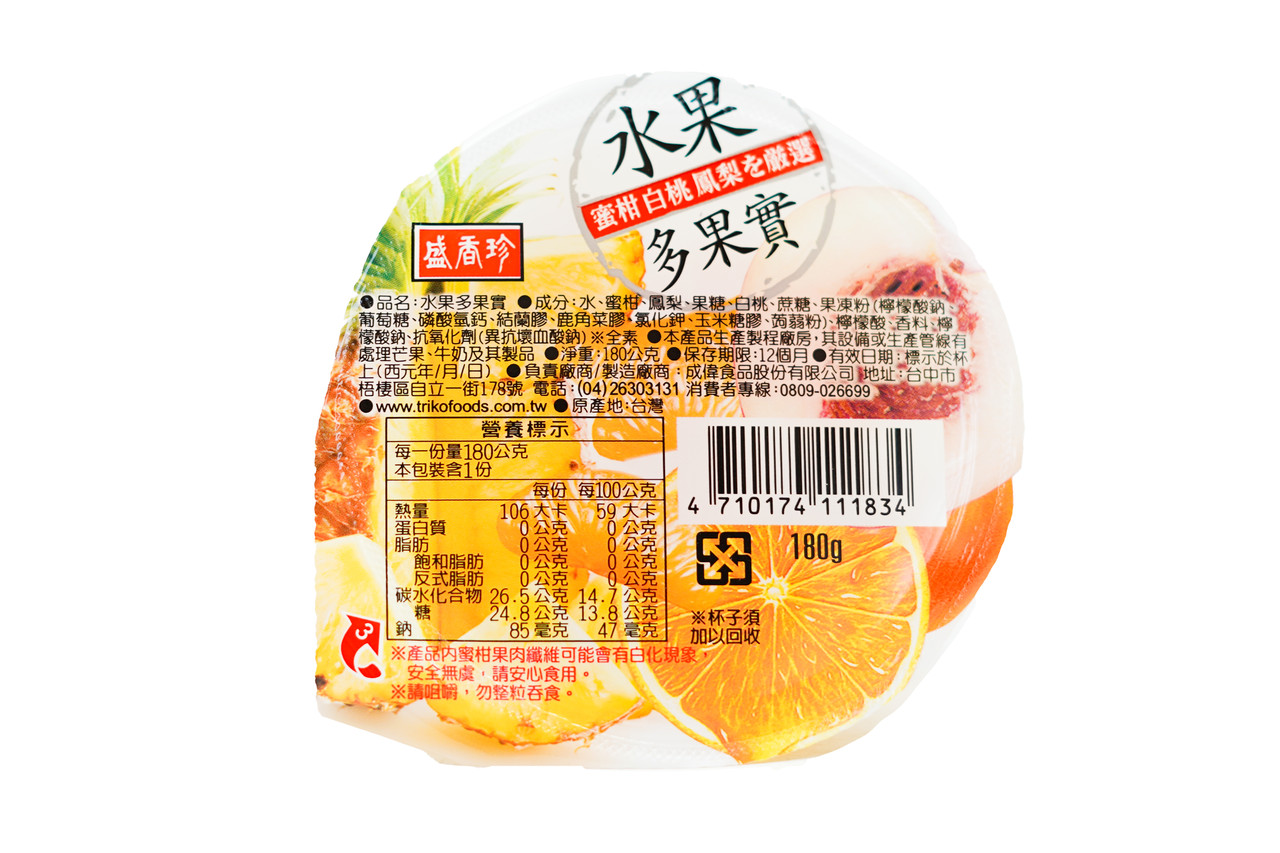 Желейки фруктові асорті SHENG XIANG ZHEN 180 г