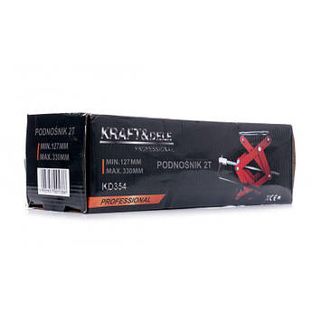 Домкрат механічний 2 Т Kraft&Dele KD354 домкрат ромбоподібний