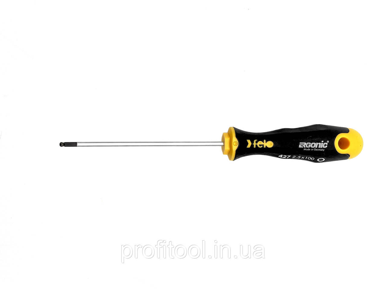 Викрутка з cферичною головкою FELO - HEX 2,5х100х86 мм (42725340), фото 1