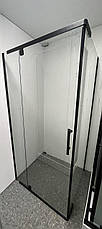 Душова кабіна Aquanil Camellia 100х90х190 прозоре скло профіль чорний, фото 3