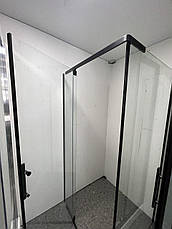 Душова кабіна Aquanil Camellia 100х90х190 прозоре скло профіль чорний, фото 4