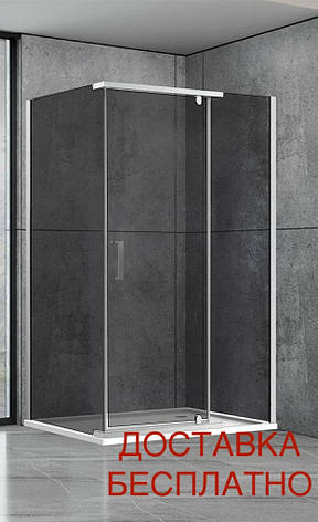 Душова кабіна Aquanil Camellia 100х80х190 тоноване скло профіль хром, фото 1