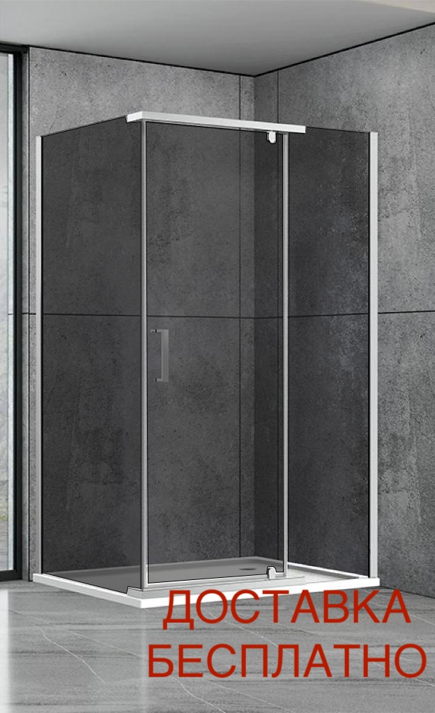 Душова кабіна Aquanil Camellia 100х90х190 тоноване скло профіль хром