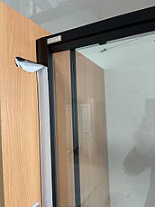 Душова кабіна Aquanil UNIMAR 120х90х190 прозоре скло профіль чорний, фото 4