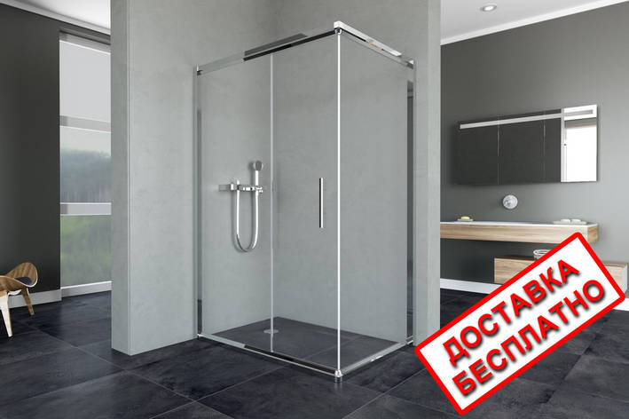 Душова кабіна Aquanil MINNESOTA 130х90х190 прозоре скло профіль хром, фото 1