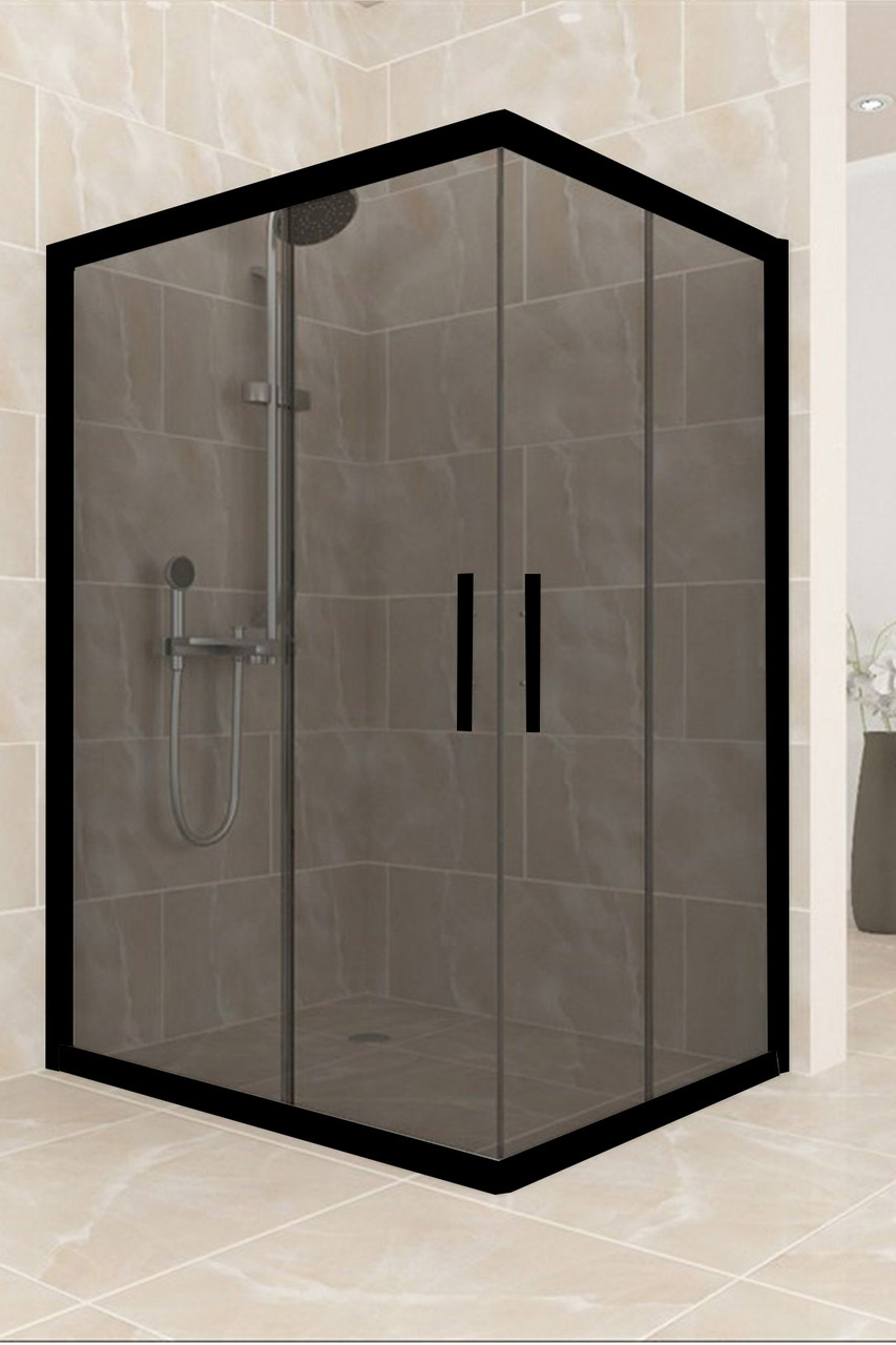 Душова кабіна Aquanil UNIMAR 100х80х190 тоноване скло профіль чорний