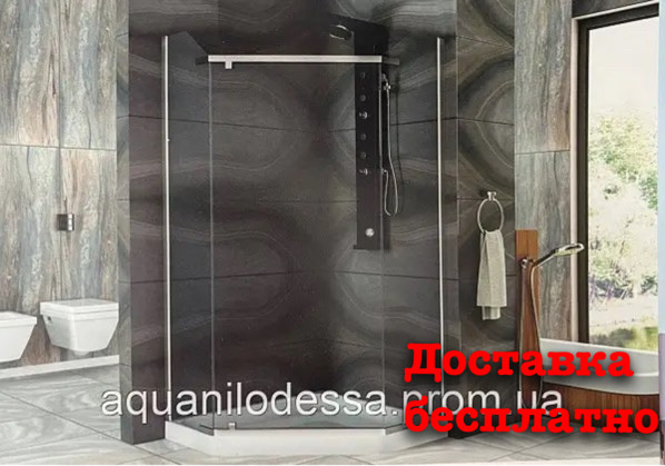 Душова кабіна Aquanil VIOLET 90x90x200 прозоре скло профіль хром