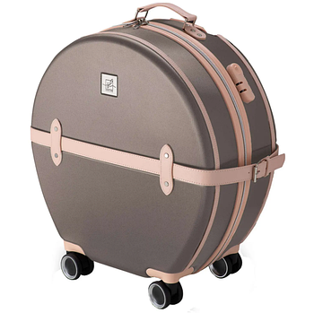 Дорожня Валіза на колесах для подорожей Semi Line 24" (M) Brown/Pink Cream (T5673-3) Польща