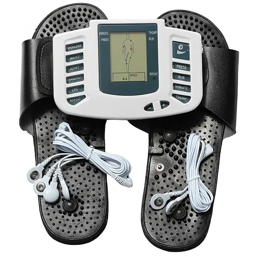 Рефлекторні масажні тапочки з точковим покриттям Digital slipper JR-309A 4 режими 9 швидкостей, фото 1