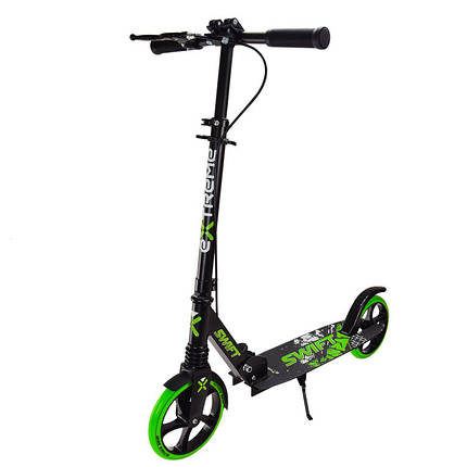Самокат міський 2-х колісний Scooter Extreme зелений, SK2438, фото 1