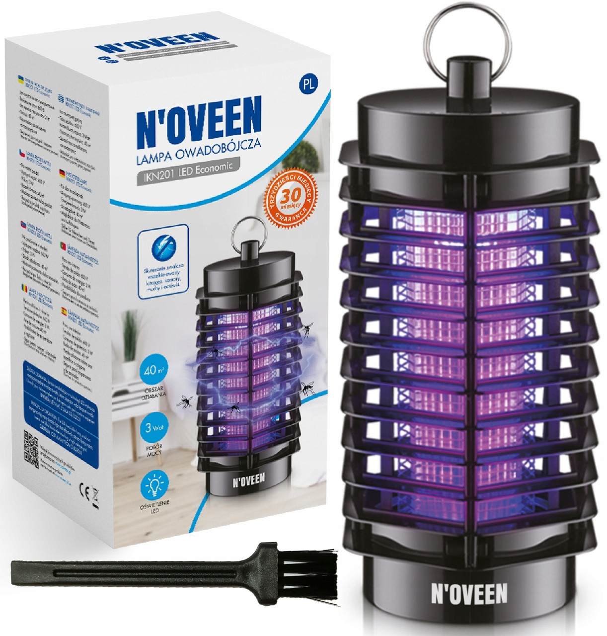 Інсектицидна лампа Noveen IKN201 LED Economic, 3 Вт