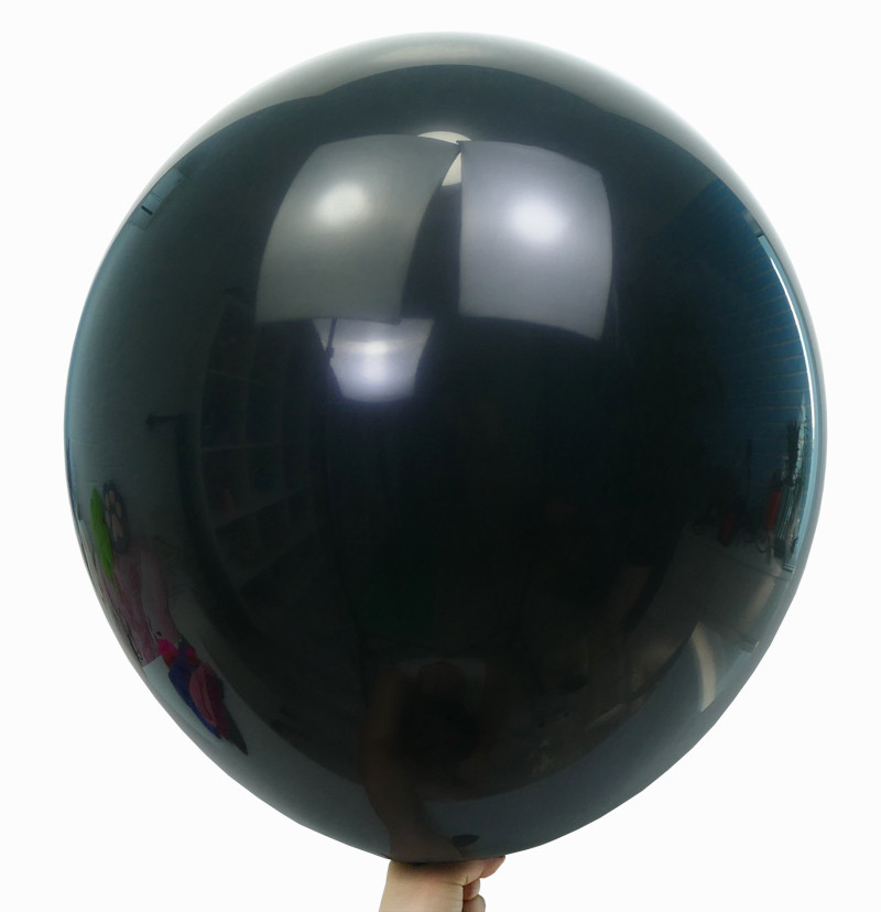 Велика Повітряна Куля Latex Balloon 18 дюймів 45 см Чорний (00671)