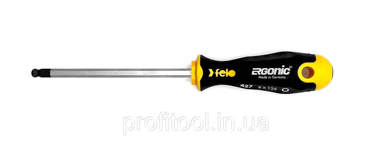 Викрутка з cферичною головкою FELO - HEX 6,0х100х86 мм (42760440), фото 1