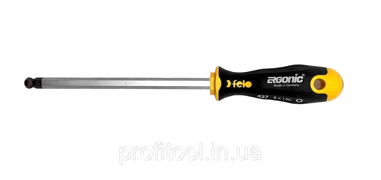 Викрутка з cферичною головкою FELO - HEX 8,0х100х86 мм (42780540), фото 1